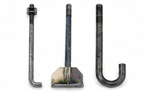 L-type and J-type foundation anchor bolts