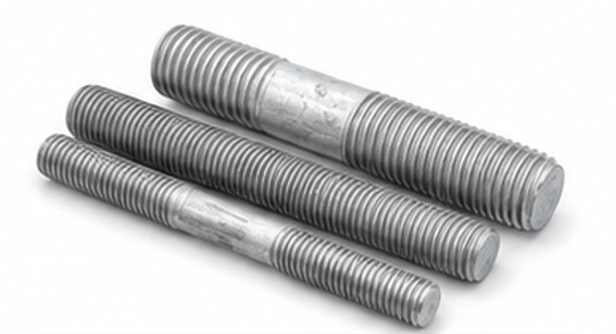 Hot-dip galvanized double-end stud bolt