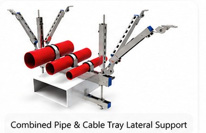 Single pipe seismic brace