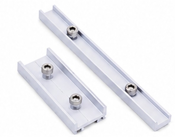 Aluminium rail splice connector