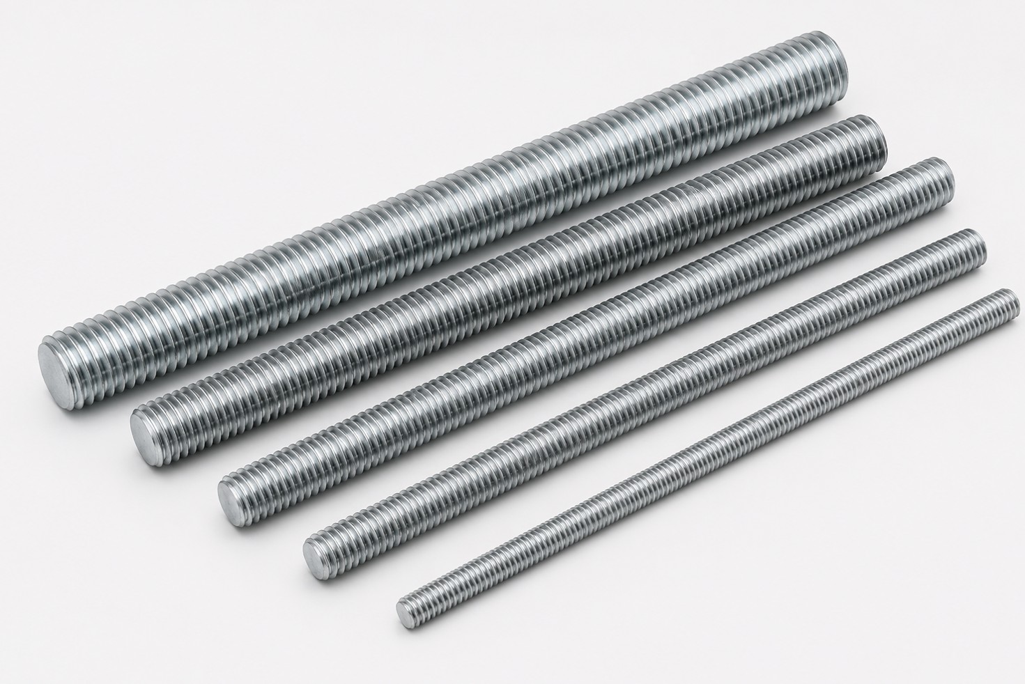 Full thread all-thread threaded rod for seismic hanger support, galvanized
